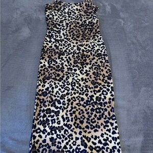 Fashion Nova Leopard Print Midi Dress